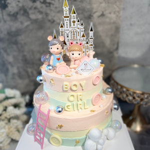 Gender Reveal Cake 性别揭示蛋糕